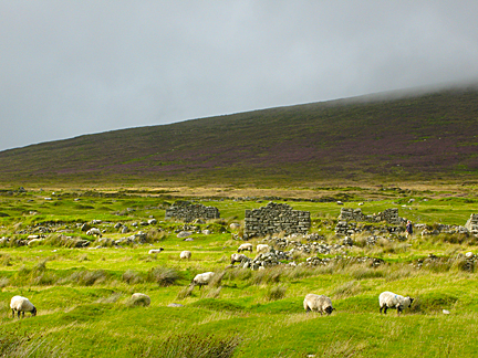 Deserted Village on Achill  Island, Ireland