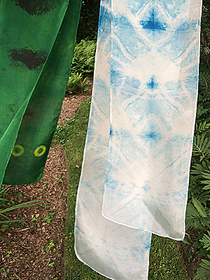 Shibori scarves