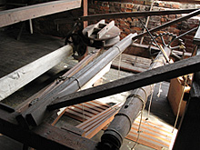 Closeup of Barn loom
