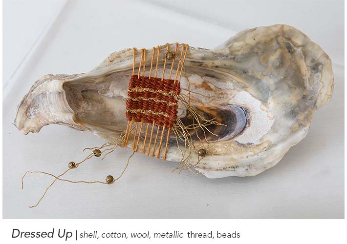 image of weaving on a shell